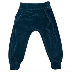 Adriano‎ Goldschmied kids harem black velour pants size 5